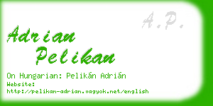 adrian pelikan business card