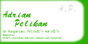 adrian pelikan business card